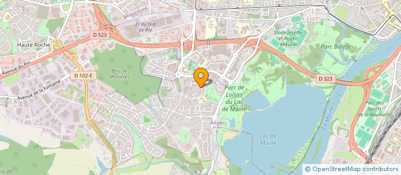 localisation de l'entreprise PARTAGE-ANGERS à ANGERS