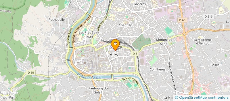 localisation de l'entreprise PARTAGE APPUI ACTION CITOYENNETE TERRITOIRE  ALES