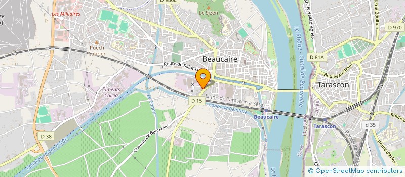 localisation de l'entreprise PARTAGE D'ECRAN  BEAUCAIRE