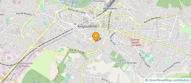 localisation de l'entreprise PARTAGE D'ONDES SONORES EXPERIMENTALES à ANGOULEME