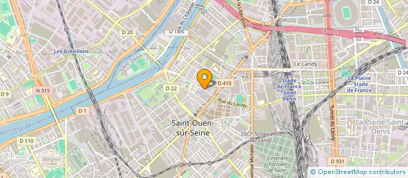 localisation de l'entreprise PARTAGE DE PAIN à SAINT-OUEN-SUR-SEINE