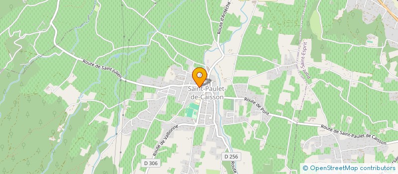 localisation de l'entreprise PARTAGE DE PASSIONS  SAINT-PAULET-DE-CAISSON