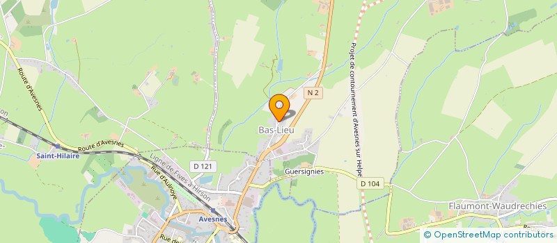 localisation de l'entreprise PARTAGE DES SAVOIRS FAIRE ARTISANAUX.  BAS-LIEU