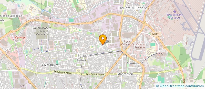 localisation de l'entreprise PARTAGE EN MUSIQUE  TOURS