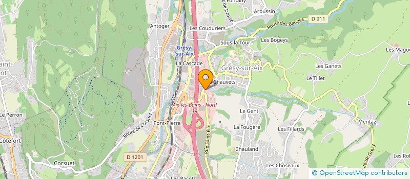 localisation de l'entreprise PARTAGE ENERGIE PERSEVERANCE SOUTIEN  GRESY-SUR-AIX