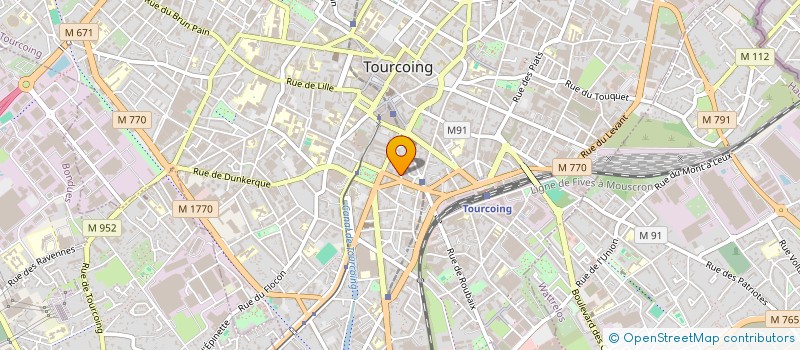 localisation de l'entreprise PARTAGE ET RECHERCHES EN EDUCATION POUR LA SANTE AUPRES DES PERSONNES AGEES  TOURCOING