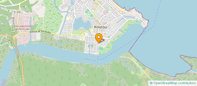 localisation de l'entreprise PARTAGE ET VIVRE EN HARMONIE  KOUROU
