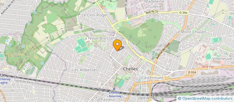 localisation de l'entreprise PARTAGE INTERNATIONAL OPTIMISTE DES CULTURES ET DES ARTS  CHELLES