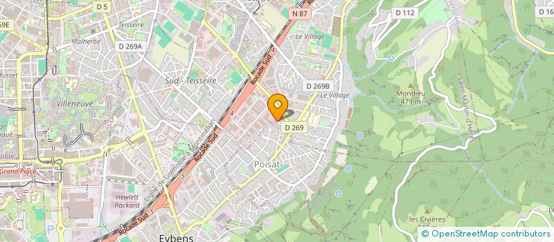 localisation de l'entreprise PARTAGE RH GROUPEMENT D'EMPLOYEUR  SAINT-MARTIN-D'HERES