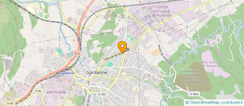 localisation de l'entreprise PARTAGE SOLIDARITE GARDANNE/BIVER à GARDANNE