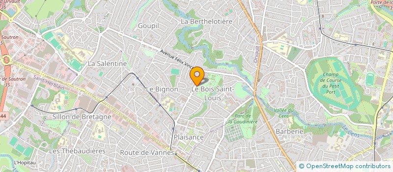localisation de l'entreprise PARTAGE SOLIDARITE ORVAULT à ORVAULT