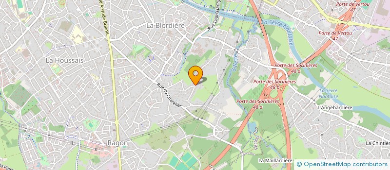 localisation de l'entreprise PARTAGE SOLIDARITES ATLANTIQUE à REZE