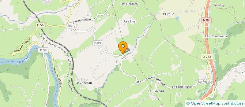 localisation de l'entreprise PARTAGE SPORTIF ET CULTUREL  PINAY