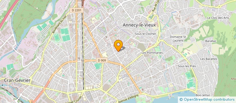 localisation de l'entreprise PARTAGE'TOIT à ANNECY