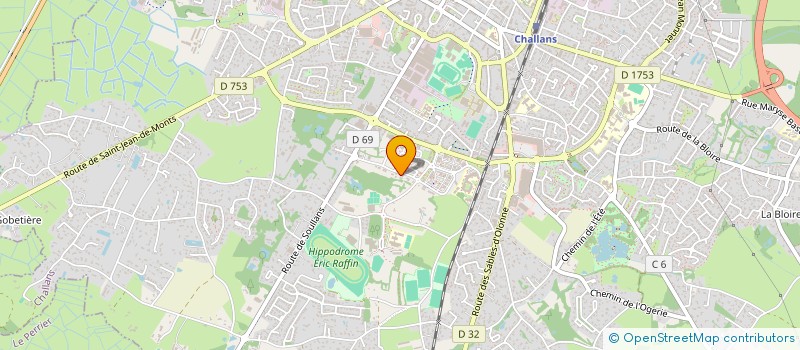 localisation de l'entreprise PARTAGEO à CHALLANS