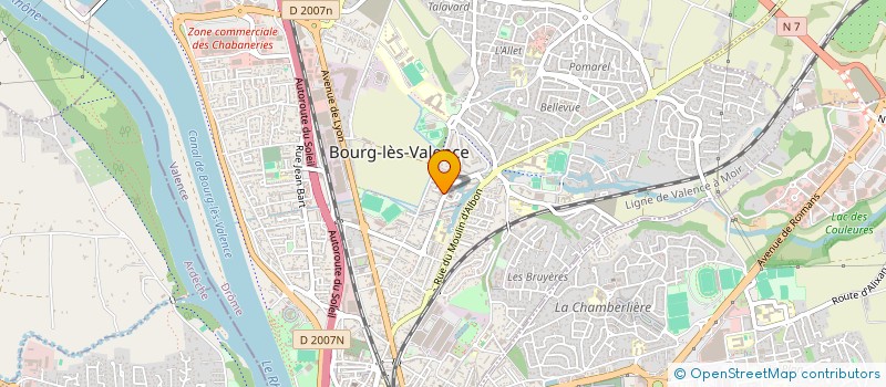 localisation de l'entreprise PARTAGEONS à BOURG-LES-VALENCE