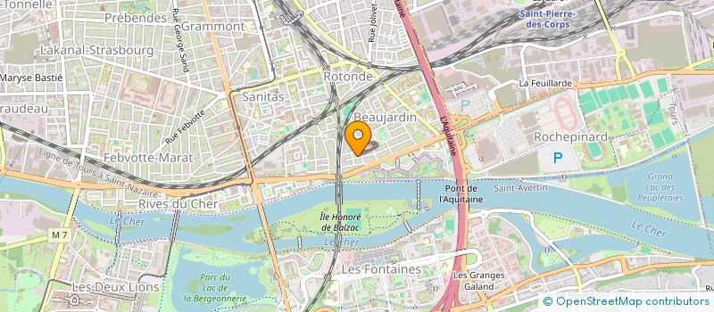 localisation de l'entreprise PARTAGEONS  TOURS