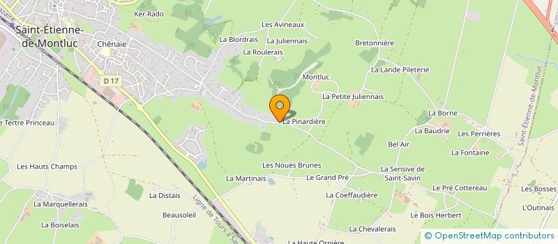 localisation de l'entreprise PARTAGEONS UNE BONNE ACTION (PBA) à SAINT-ETIENNE-DE-MONTLUC
