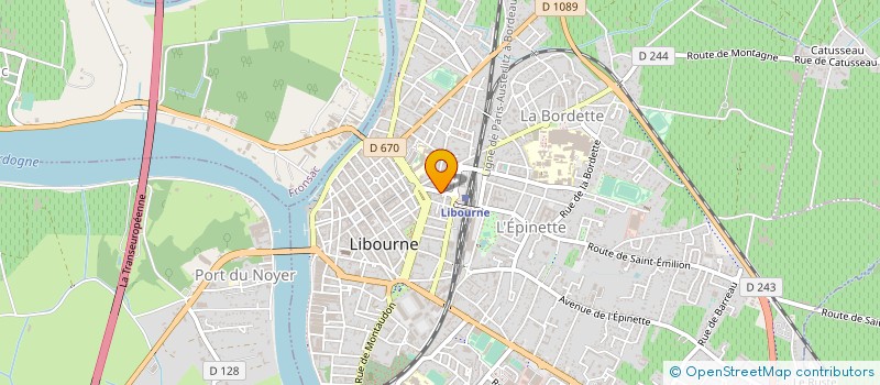 localisation de l'entreprise PARTAGER ET VIVRE EN MUSIQUE à LIBOURNE