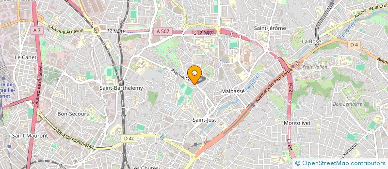 localisation de l'entreprise PARTAGER UN SOURIRE à MARSEILLE
