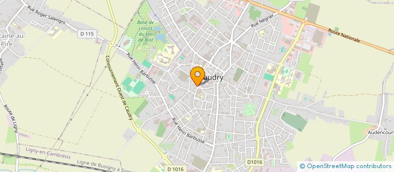 localisation de l'entreprise PARTAGES  CAUDRY