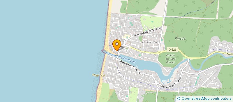 localisation de l'entreprise PARTAGES DES ARTS  MIMIZAN