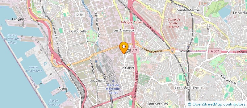 localisation de l'entreprise PARTAGES EN PROVENCE à MARSEILLE
