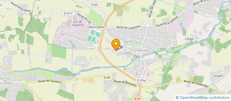 localisation de l'entreprise PARTAGES ET INITIATIVES  FONTENILLES