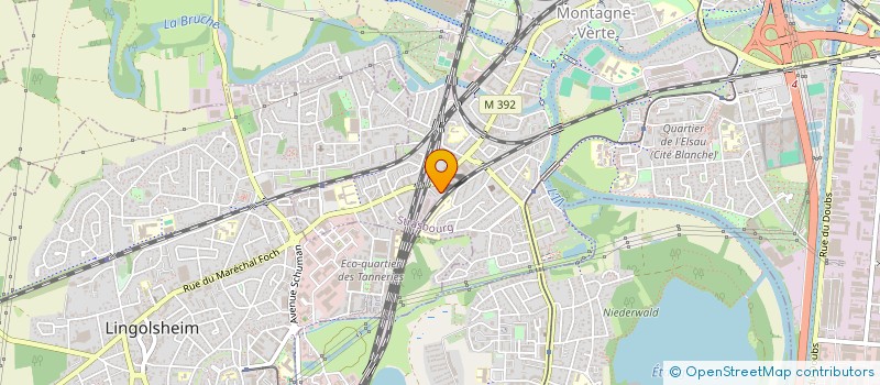 localisation de l'entreprise PARTAGEST à STRASBOURG