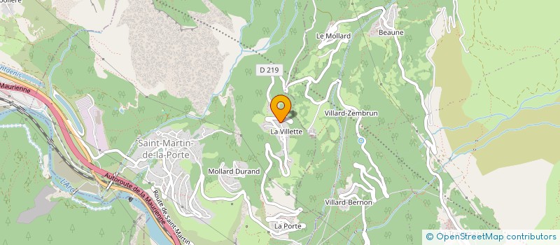 localisation de l'entreprise PARTAGETRE  SAINT-MARTIN-DE-LA-PORTE