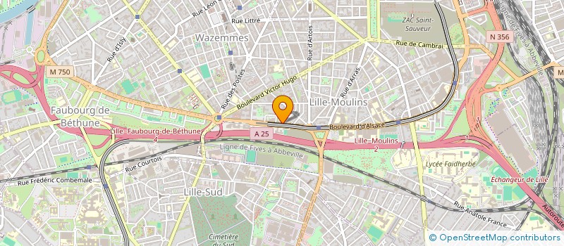 localisation de l'entreprise PARTAGIR à LILLE