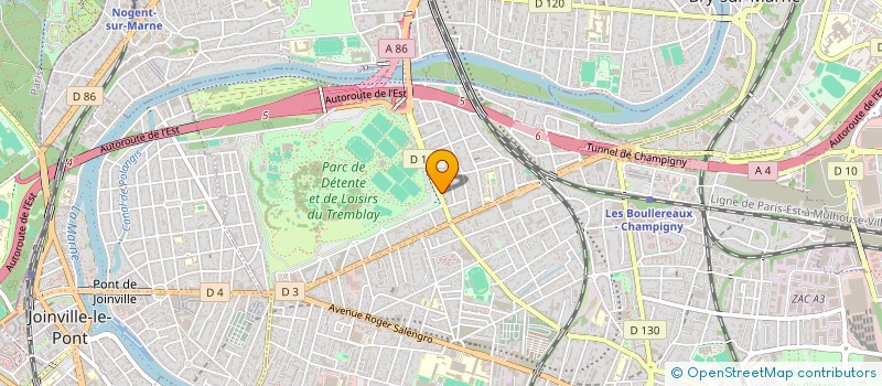 localisation de l'entreprise PARTAJEUX PALESTINE !  CHAMPIGNY-SUR-MARNE