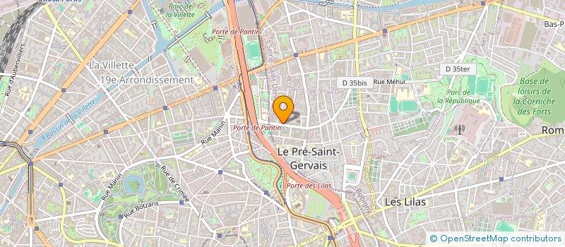 localisation de l'entreprise PARTANCE  LE PRE-SAINT-GERVAIS