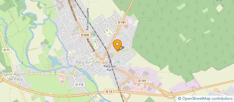 localisation de l'entreprise PARTEC  PACY-SUR-EURE