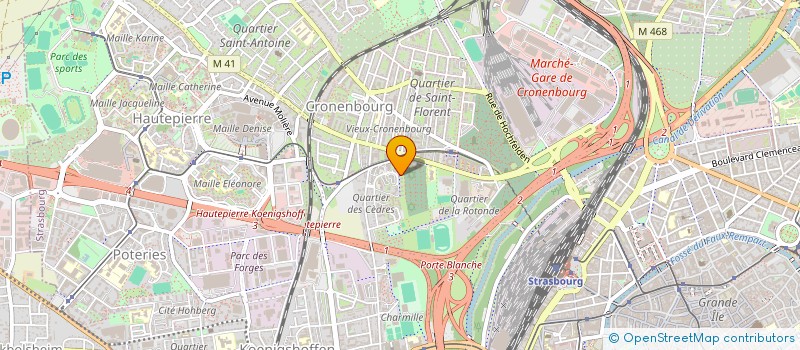 localisation de l'entreprise PARTECO à STRASBOURG