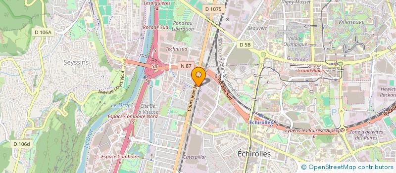 localisation de l'entreprise PARTENAIRE AUTOMOBILE à ECHIROLLES