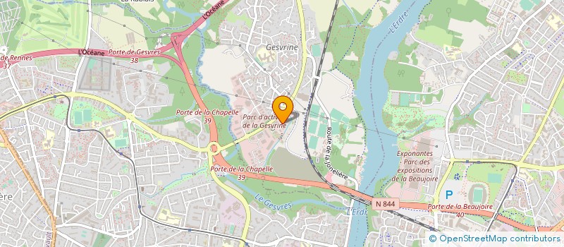 localisation de l'entreprise PARTENAIRE AUTOS NANTES à LA CHAPELLE-SUR-ERDRE