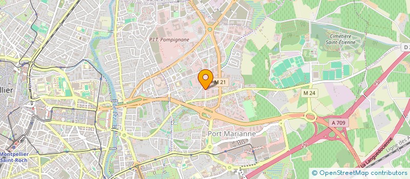 localisation de l'entreprise PARTENAIRE BUREAUTIQUE à MONTPELLIER