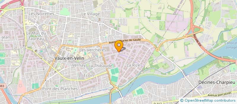 localisation de l'entreprise PARTENAIRE C2E à VAULX-EN-VELIN