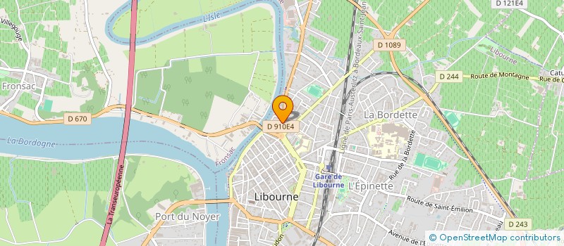 localisation de l'entreprise PARTENAIRE COIFFURE à LIBOURNE