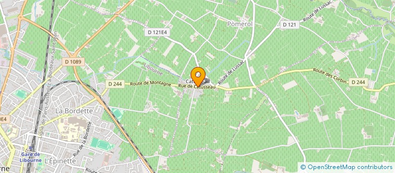 localisation de l'entreprise PARTENAIRE CONSEIL VIGNE ET VIN à POMEROL