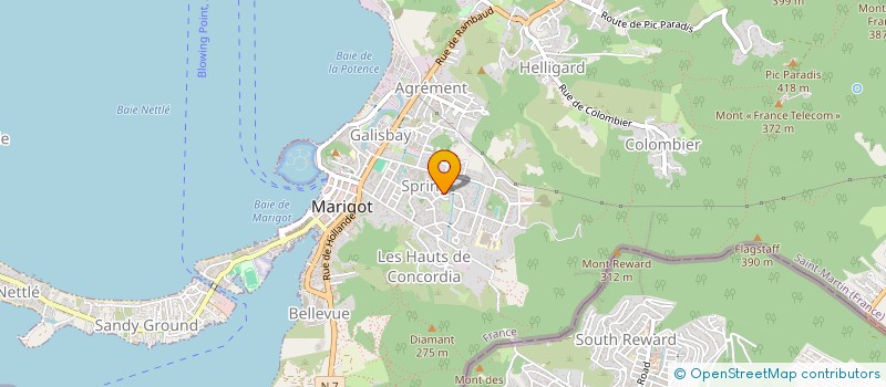 localisation de l'entreprise PARTENAIRE DES ILES à SAINT MARTIN