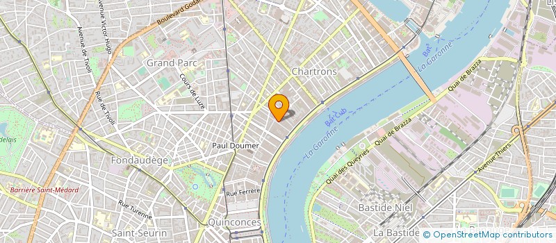 localisation de l'entreprise PARTENAIRE DEVELOPPEMENT à BORDEAUX