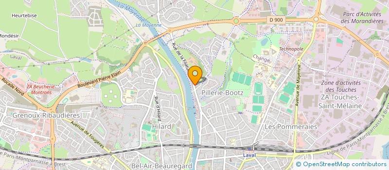 localisation de l'entreprise PARTENAIRE ENERGIES à LAVAL