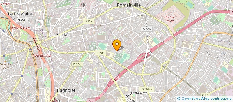 localisation de l'entreprise PARTENAIRE ENVIRONNEMENT à BAGNOLET