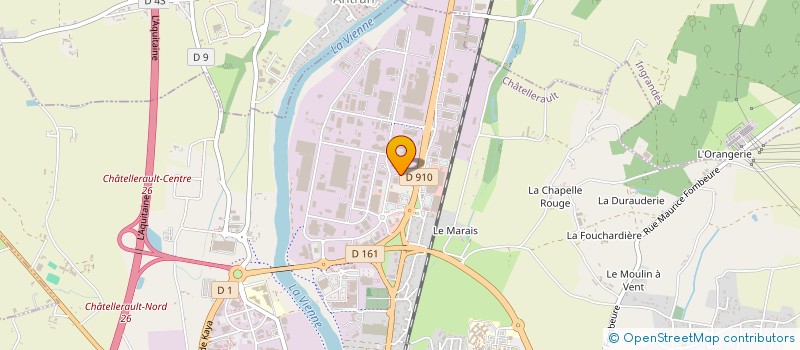 localisation de l'entreprise PARTENAIRE HABITAT CONFORT 45  CHATELLERAULT