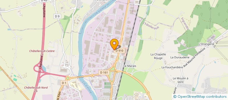 localisation de l'entreprise PARTENAIRE HABITAT CONFORT à CHATELLERAULT