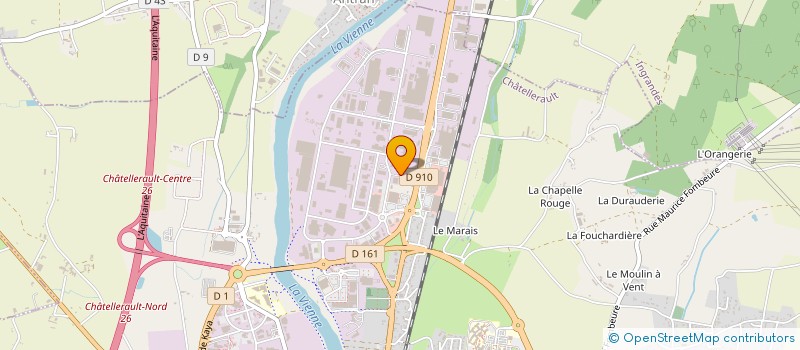 localisation de l'entreprise PARTENAIRE HABITAT HOLDING - PHH  CHATELLERAULT