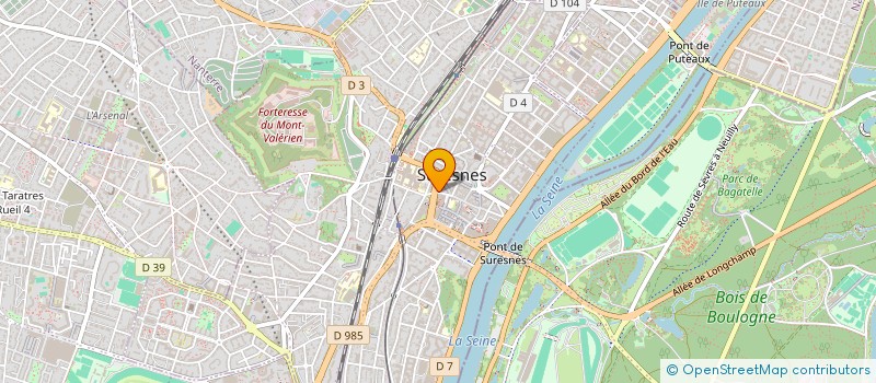localisation de l'entreprise PARTENAIRE INVESTISSEMENT ET CONSEILS à SURESNES