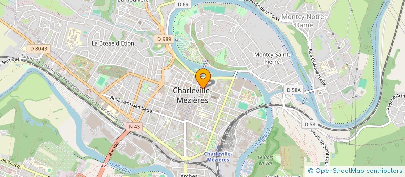 localisation de l'entreprise PARTENAIRE SA à CHARLEVILLE-MEZIERES